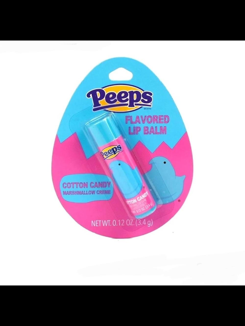 Peeps Cotton Candy Flavored Lip Balm — Cotton Candy Hydrating Balm 0.12oz BNIB